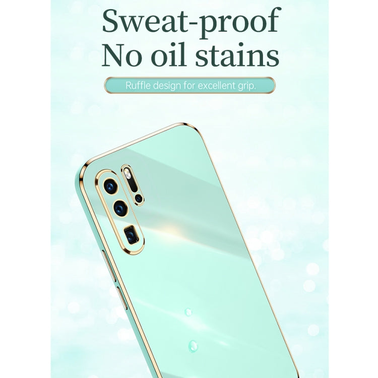 For Huawei P30 Pro XINLI Straight Edge 6D Electroplate TPU Phone Case(Mint Green)