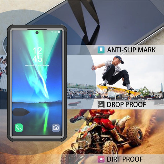 For Galaxy Note 10+ RedPepper Shockproof Scratchproof Dust-proof PC + TPU Protective Case(Black)