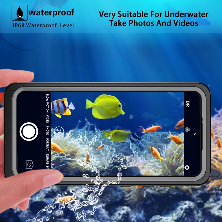 For Samsung Galaxy S21 FE RedPepper Shockproof IP68 Water-resistant PC + TPU Protective Case(Black)