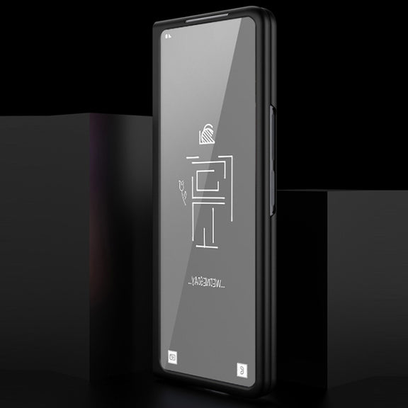 For Samsung Galaxy Z Fold3 5G GKK Ultra-thin Full Coverage Painted Protective Case(Four Bars Black)