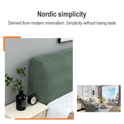 Polar Fleece Elastic Full Covered Headboard Dust Cover, Size:220cm(Green)