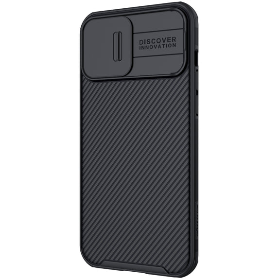 For iPhone 13 Pro NILLKIN Black Mirror Pro Series Camshield Full Coverage Dust-proof Scratch Resistant Phone Case (Black)