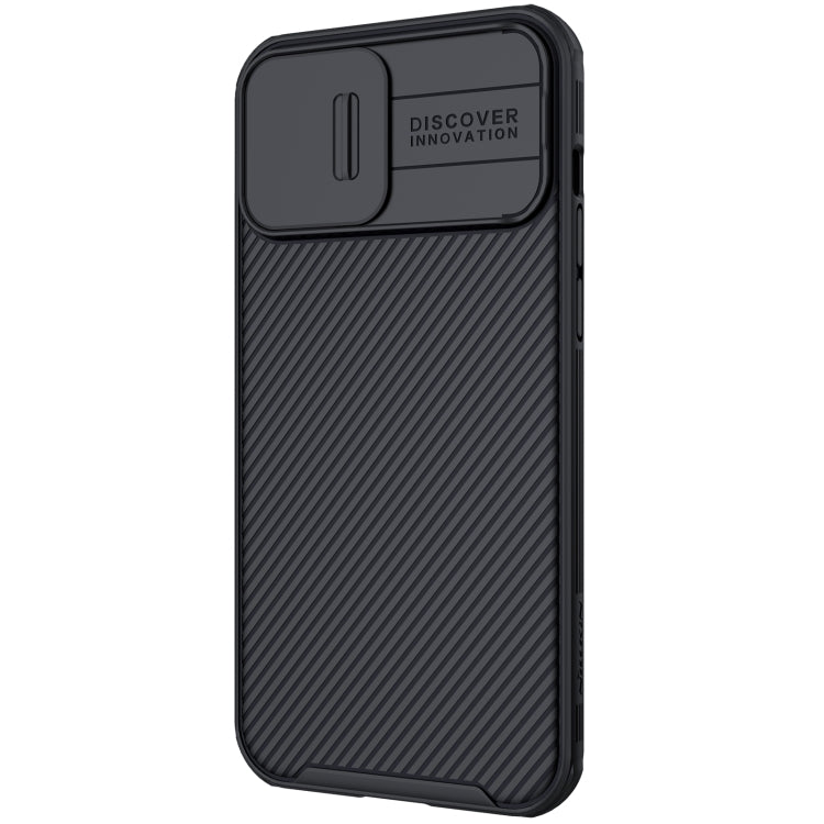 For iPhone 13 Pro Max NILLKIN Black Mirror Pro Series Camshield Full Coverage Dust-proof Scratch Resistant Phone Case (Black)