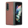 For Samsung Galaxy Z Fold3 5G Shockproof Crocodile Texture PC + PU Case(Brown) - free shipping - PMC TechLife - Order now!
