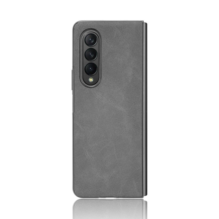 For Samsung Galaxy Z Fold3 5G Shockproof Sheep Skin PC + PU + TPU Case(Black)