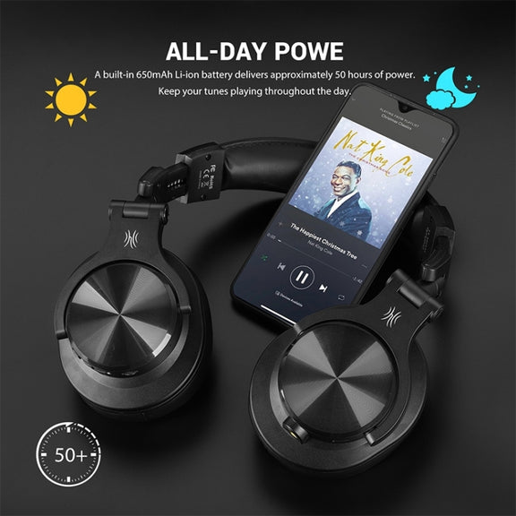 OneOdio A70 Black Head-mounted Wireless Bluetooth Stereo Headset
