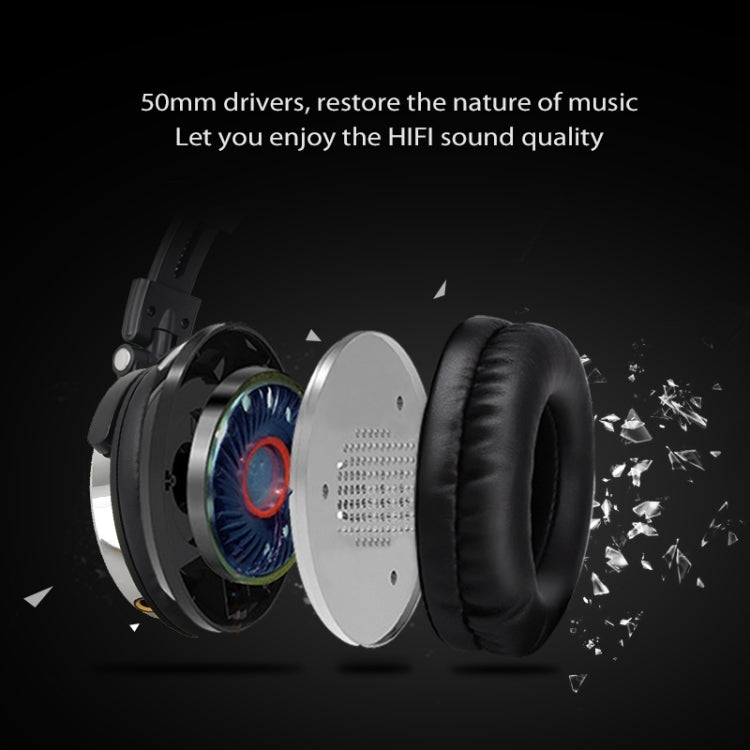 OneOdio Pro-10 Head-mounted Noise Reduction Wired Headphone with Microphone, Color:Black Red