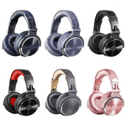 OneOdio Pro-10 Head-mounted Noise Reduction Wired Headphone with Microphone, Color:Grey Blue