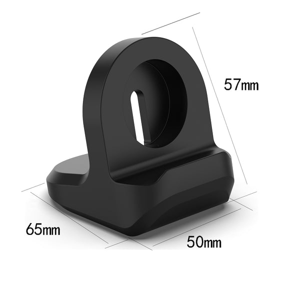 For Samsung Galaxy Watch4 Classic / Galaxy Watch4 Universal Silicone Charging Stand Holder without Charging Cable(Black)
