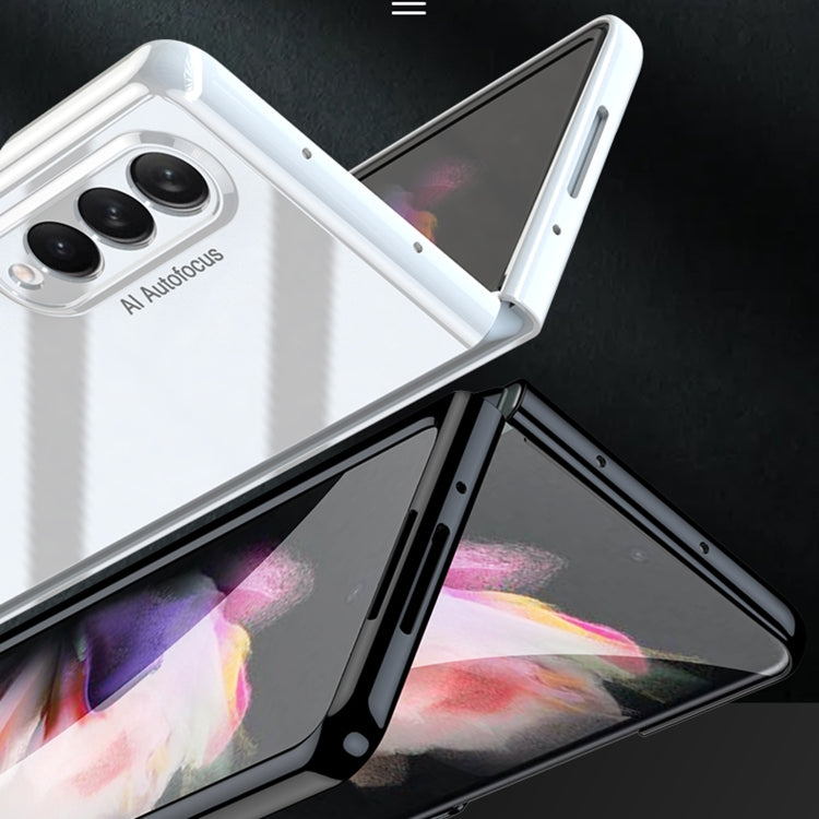 For Samsung Galaxy Z Fold3 5G GKK Folding UV Grilled Porcelain Protective Case(White)