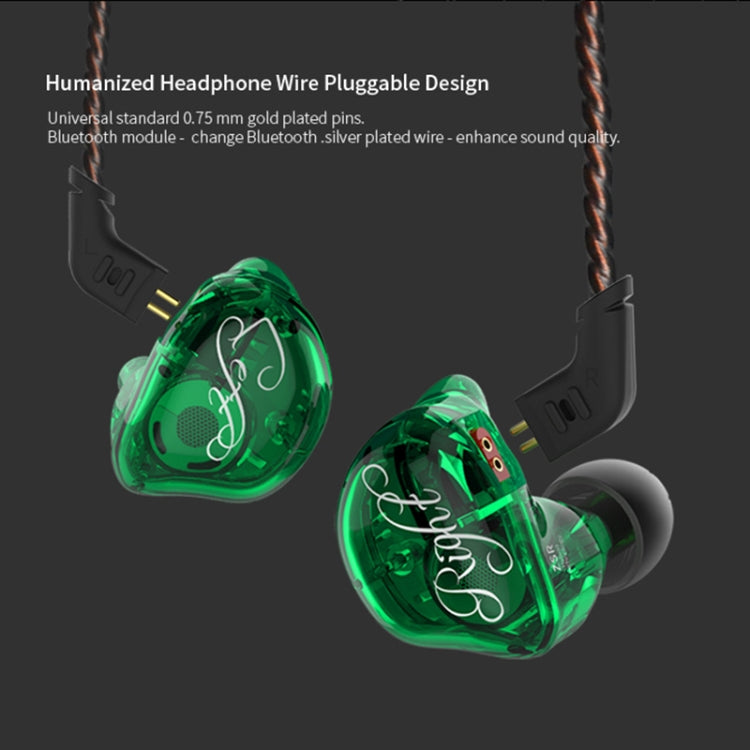 KZ ZSR 6-unit Ring Iron In-ear Wired Earphone, Mic Version(Red)
