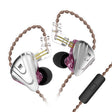 KZ ZSX 12-unit Ring Iron Metal Gaming In-ear Wired Earphone, Mic Version(Purple) - free shipping - PMC TechLife - Order now!