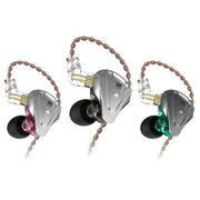 KZ ZSX 12-unit Ring Iron Metal Gaming In-ear Wired Earphone, Mic Version(Purple)