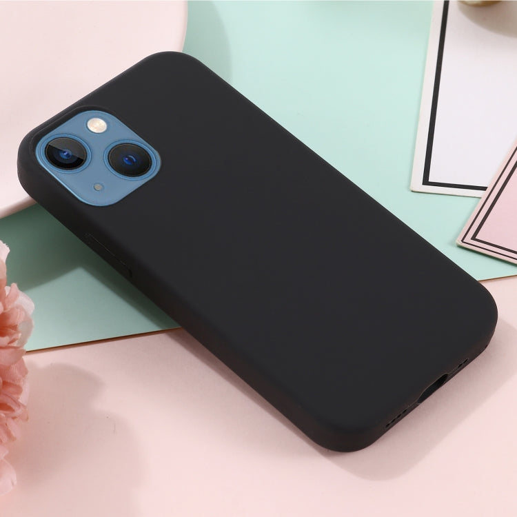 For iPhone 13 Shockproof Silicone Magnetic Magsafe Case(Black)