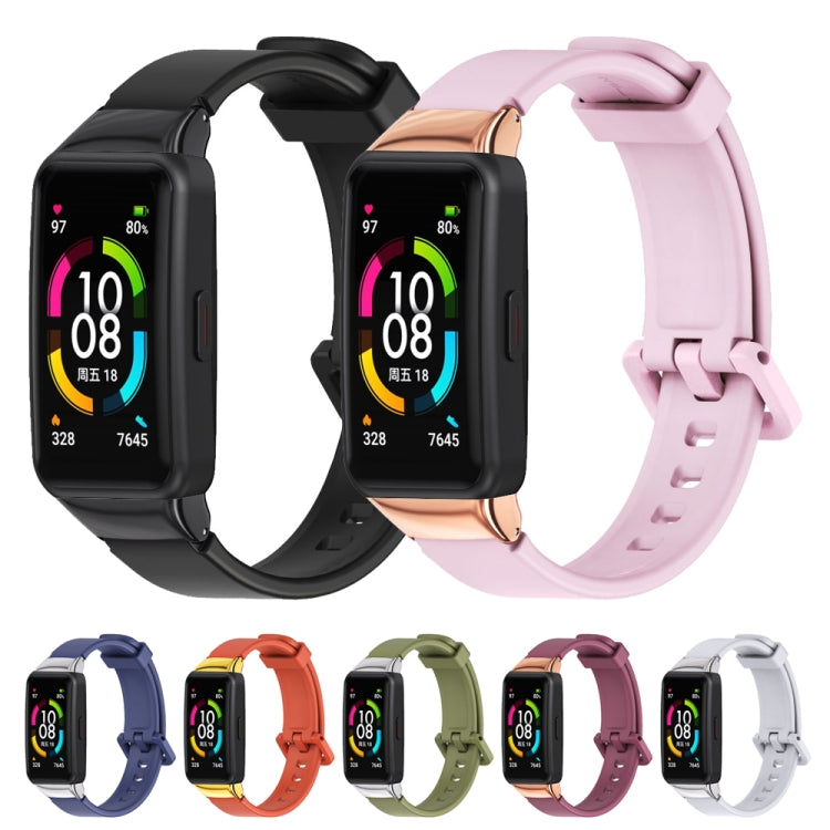 For Huawei Band 6 / Honor Band 6 / 7 MIJOBS Universal Breathable Silicone Watch Band(Grey) - Watch Bands by MIJOBS