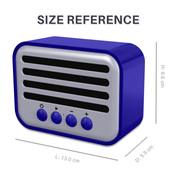 New Rixing NR-102 Mini TWS Bluetooth Speaker(Blue)