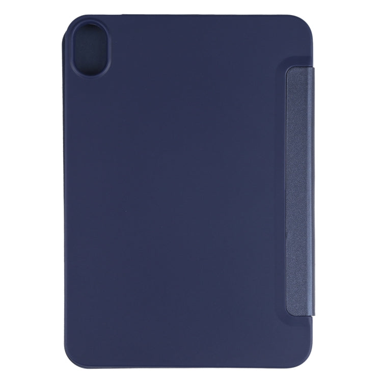For iPad mini 6 / mini 2024 TPU Horizontal Deformation Flip Leather Tablet Case with Holder(Dark Blue)
