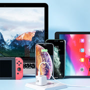 WK WP-U133 GaN 33W Cube Sugar Gallium Nitride Charger with USB to USB-C / Type-C Data Cable, CN Plug