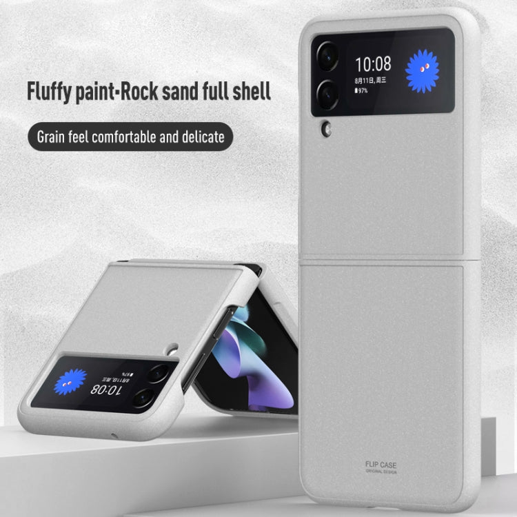 For Samsung Galaxy Z Flip3 5G Rock Sand All Inclusive Phone Case(Black)