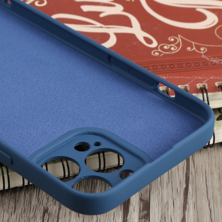 For iPhone 13 Pro Max Liquid Silicone Shockproof Magsafe Case (Navy Blue)