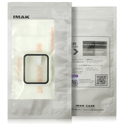 IMAK Shockproof PC Protective Case with Tempered Glass Film For Apple Watch Series 3 & 2 & 1 42mm(Black) - Watch Cases by imak