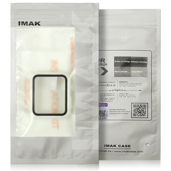 IMAK Shockproof PC Protective Case with Tempered Glass Film For Apple Watch Series 3 & 2 & 1 42mm(Black) - Watch Cases by imak