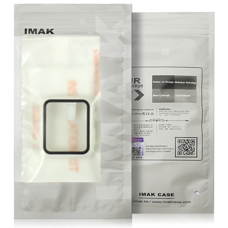IMAK Shockproof PC Protective Case with Tempered Glass Film For Apple Watch Series 3 & 2 & 1 42mm(Black) - Watch Cases by imak
