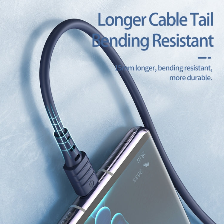 REMAX RC-179a 2.4A Type-C / USB-C High Elastic TPE Fast Charging Data Cable, Length: 1m(Blue)