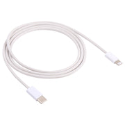 12W PD USB-C / Type-C to 8 Pin Data Cable, Cable Length: 1m(White)
