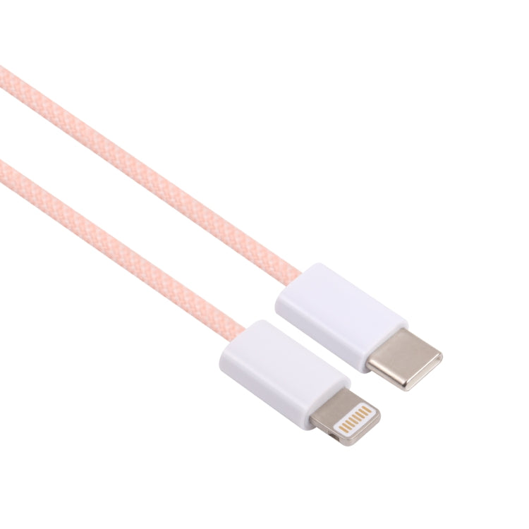 20W PD USB-C / Type-C to 8 Pin Data Cable, Cable Length: 1m(Pink)