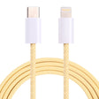 20W PD USB-C / Type-C to 8 Pin Data Cable, Cable Length: 1m(Yellow) - 2 in 1 Cable by PMC TechLife | Online Shopping South Africa | PMC TechLife