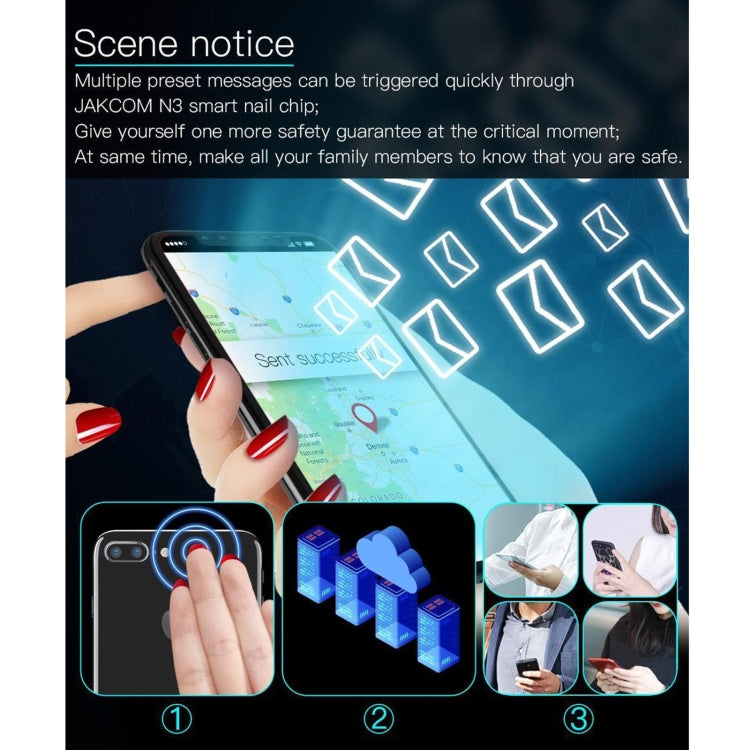 JAKCOM N3 Smart Nail Chip - Smart Rings / Smart Telephones by JAKCOM