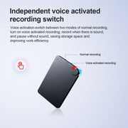 K2 Portable Ultra-thin Card Voice Recorder, Capacity:4GB(Black)