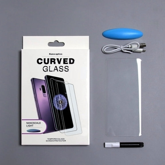 For Samsung Galaxy S22+ 5G UV Liquid Curved Full Glue Tempered Glass Film