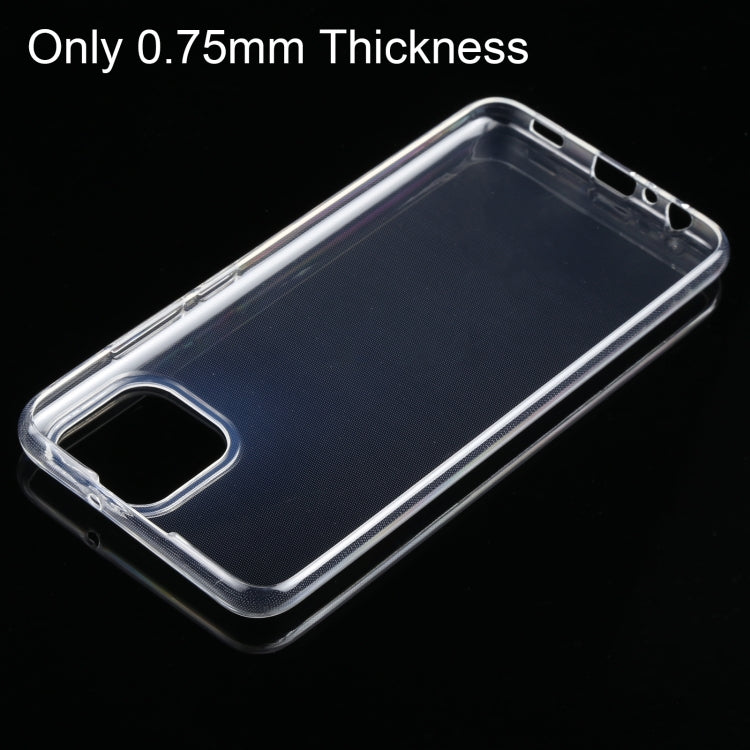 For Samsung Galaxy A03 0.75mm Ultra-thin Transparent TPU Soft Phone Case