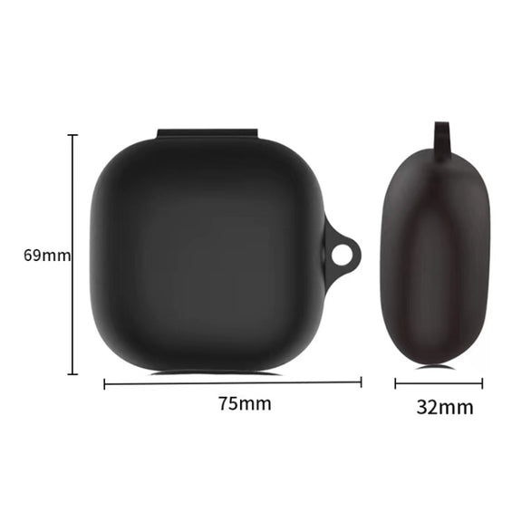 Pure Color Silicone Earphone Protective Case with Hook For Beats Fit Pro
