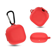 Pure Color Silicone Earphone Protective Case with Hook For Beats Fit Pro(Grass Green)