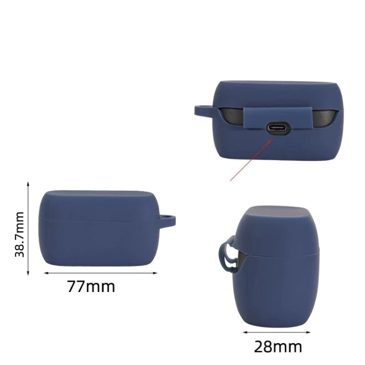 Silicone Earphone Protective Case For Jabra Elite 3(Wine Red)