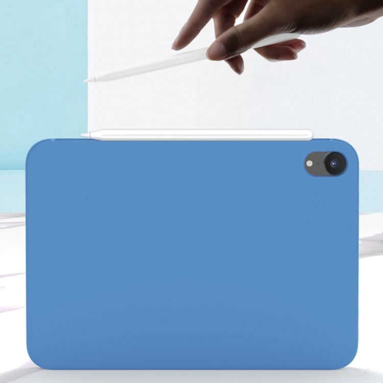For iPad mini 2024 / mini 6 Mutural Silicone Microfiber Tablet Case(Midnight Blue)