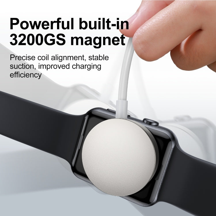 JOYROOM S-IW004 Type-C / USB-C to 8 Pin Magnetic Charging Cable, Length: 1.2m(White)