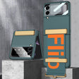 For Samsung Galaxy Z Flip3 5G GKK Ultra-thin Full Coverage Phone Flip Case with Wristband(Green) - free shipping - PMC TechLife - Order now!