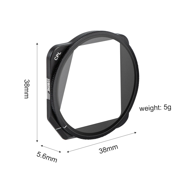 For DJI Mavic 3 STARTRC 1110300 CPL Lens Filter(Black)