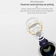 T6 Portable Wireless Smart Visual Earpick Earwax Removal Tool(Light Blue)