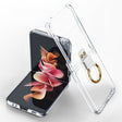 For Samsung Galaxy Z Flip3 5G GKK Phantom Electroplating Phone Case with Ring(Transparent) - free shipping - PMC TechLife - Order now!