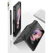 For Samsung Galaxy Z Fold3 5G GKK Magnetic Full Coverage Phone Flip Case with Pen Slot(Black)