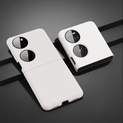 For Huawei P50 Pocket Oil-sprayed Ultra-thin Folding Phone Case(White)