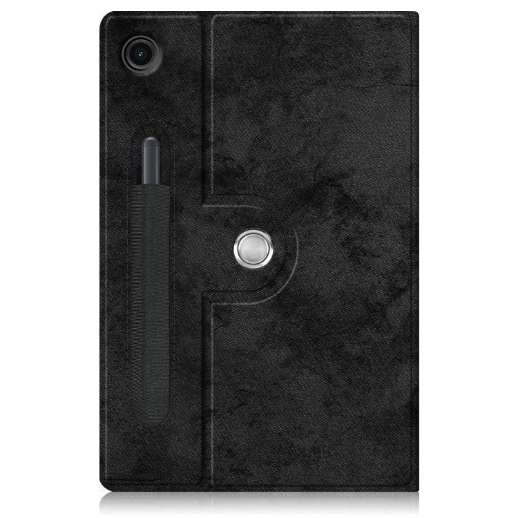 For Samsung Galaxy Tab A8 2022 SM-X200 360 Degrees Rotation Leather Tablet Case(Black)