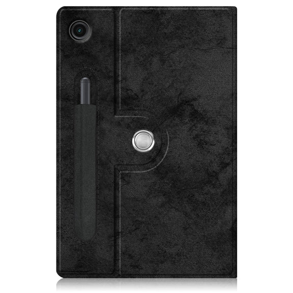 For Samsung Galaxy Tab A8 2022 SM-X200 360 Degrees Rotation Leather Tablet Case(Black)