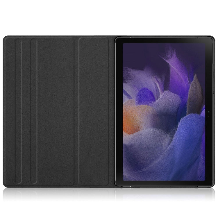 For Samsung Galaxy Tab A8 2022 SM-X200 360 Degrees Rotation Leather Tablet Case(Black)