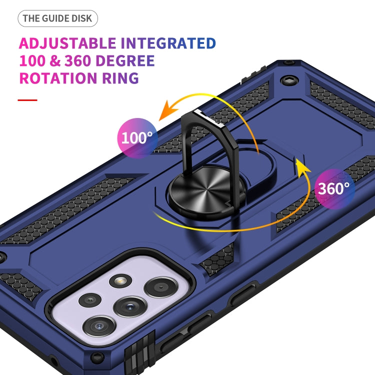 For Samsung Galaxy A33 5G Shockproof TPU + PC Phone Case(Blue)